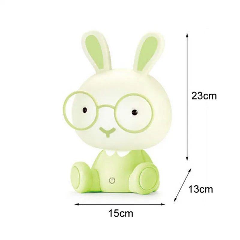 Touch Rabbit LED Night Light – Cartoon Bunny Table Lamp