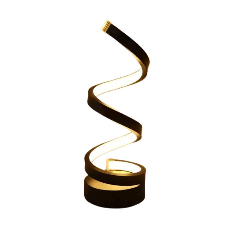 Modern Spiral LED Table Lamp with Dimmable Light