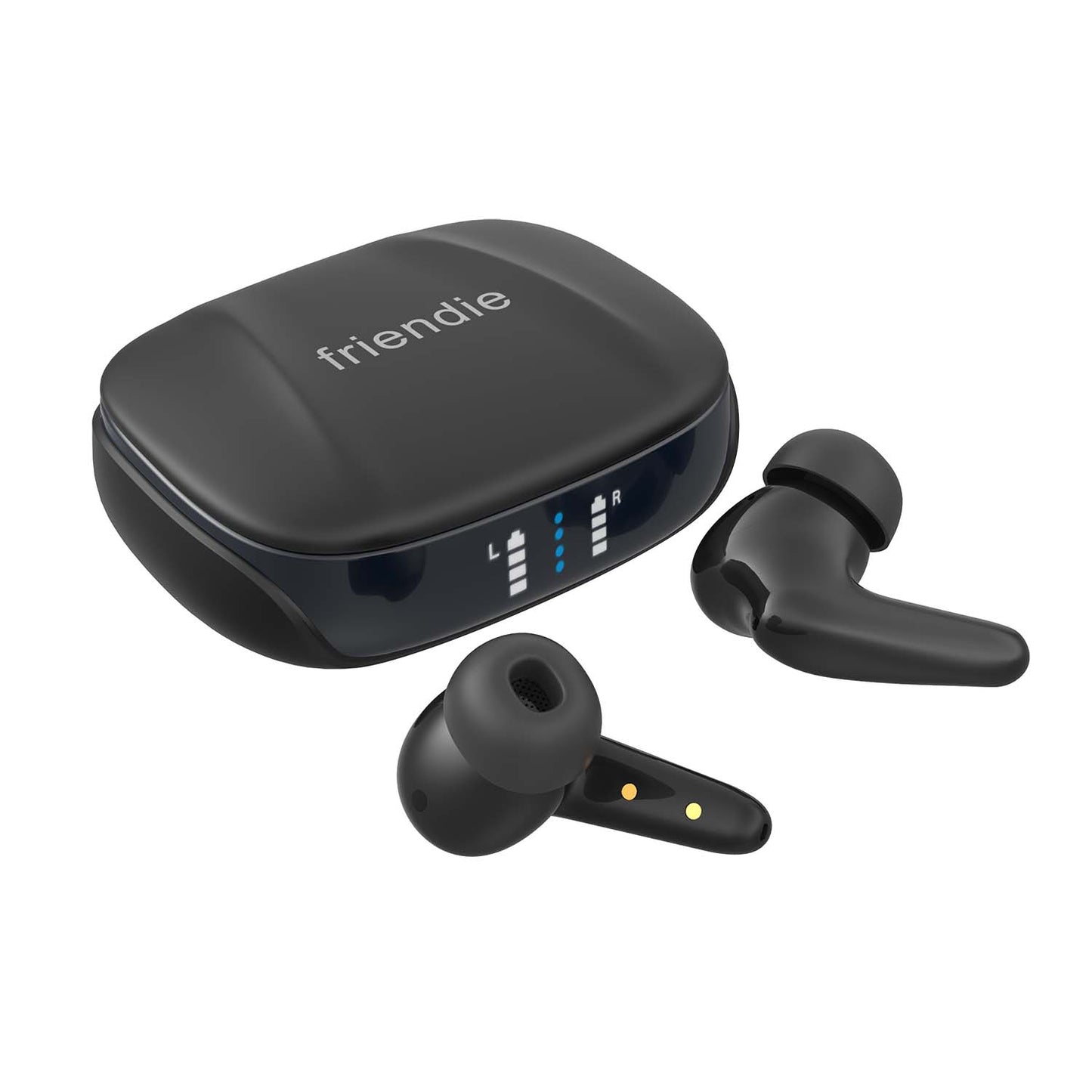 Friendie AIR Focus ANC Wireless Earbuds – Matte Black