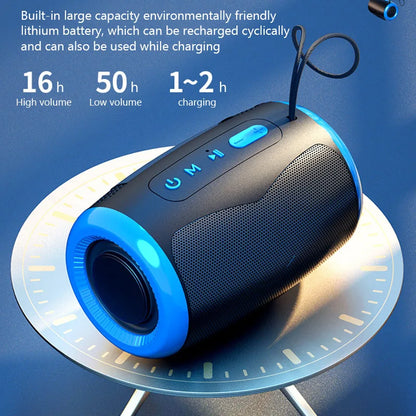 Portable Wireless Bluetooth 5.3 Speaker – Blue