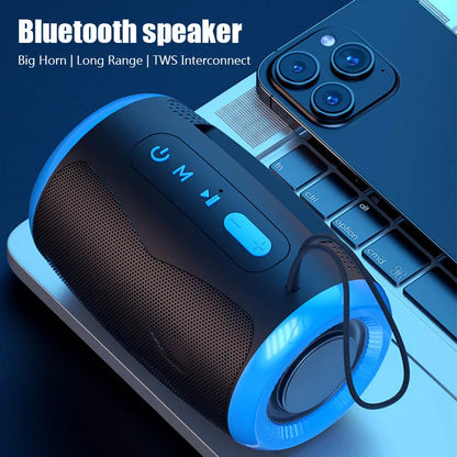Portable Wireless Bluetooth 5.3 Speaker – Blue