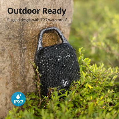 24W 360° Bluetooth Speaker with Deep Bass – Black