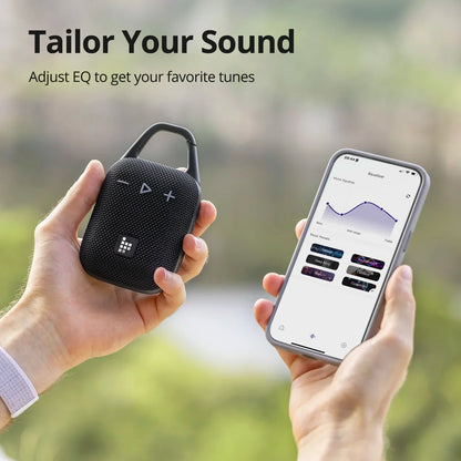 24W 360° Bluetooth Speaker with Deep Bass – Black