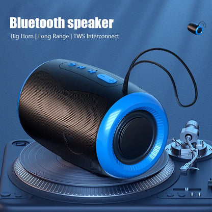 Portable Wireless Bluetooth 5.3 Speaker – Blue