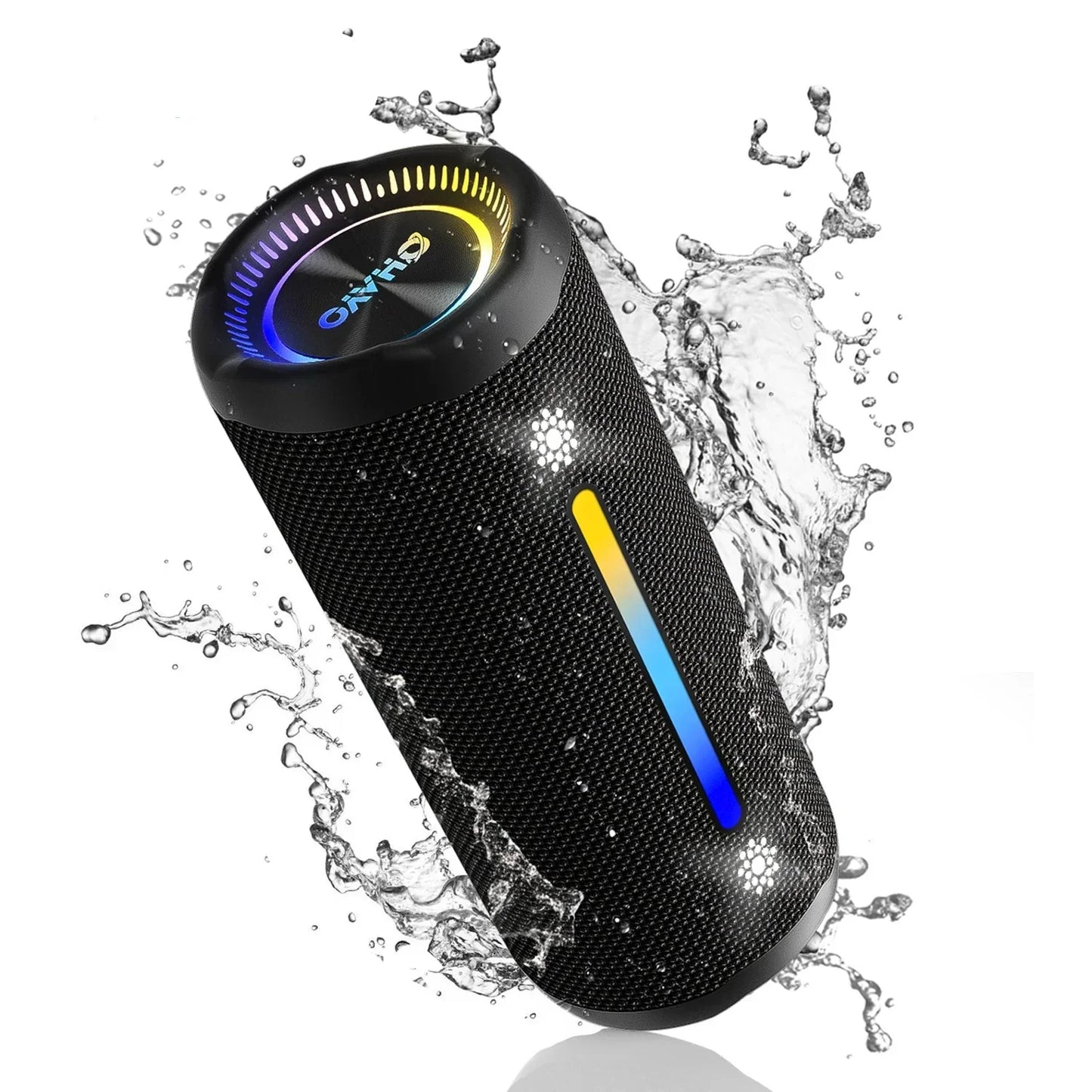35W Bluetooth Speaker with Dazzling LED Lights – Black