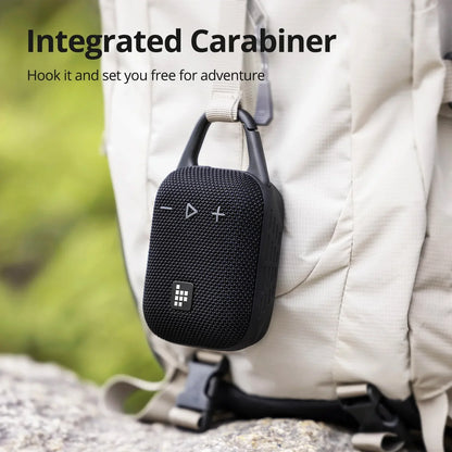 24W 360° Bluetooth Speaker with Deep Bass – Black