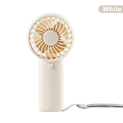Portable Rechargeable Mini Handheld Cooling Fan Low Noise Cute Creative Pocket Fan USB Charging Small Electric Fan for Daily Use