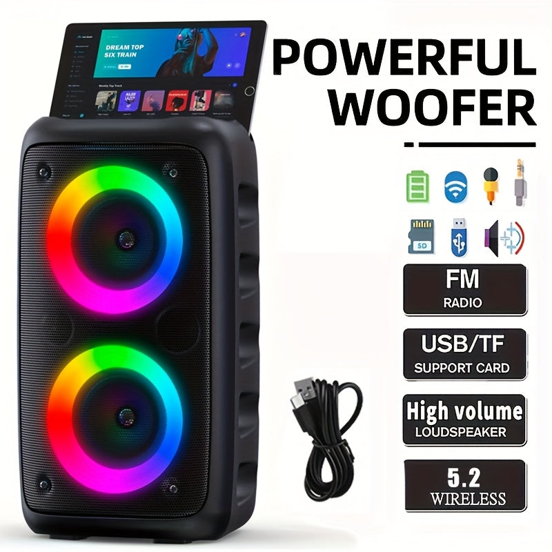 Large Wireless Bluetooth Speaker with Deep Bass & TWS
