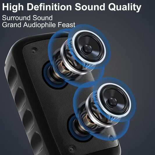 Large Wireless Bluetooth Speaker with Deep Bass & TWS