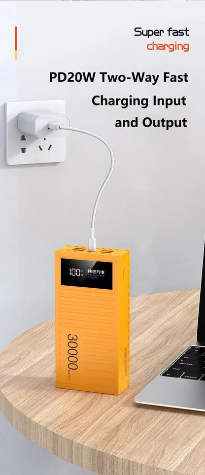 80000mAh 66W Portable Power Bank with Fast Charging